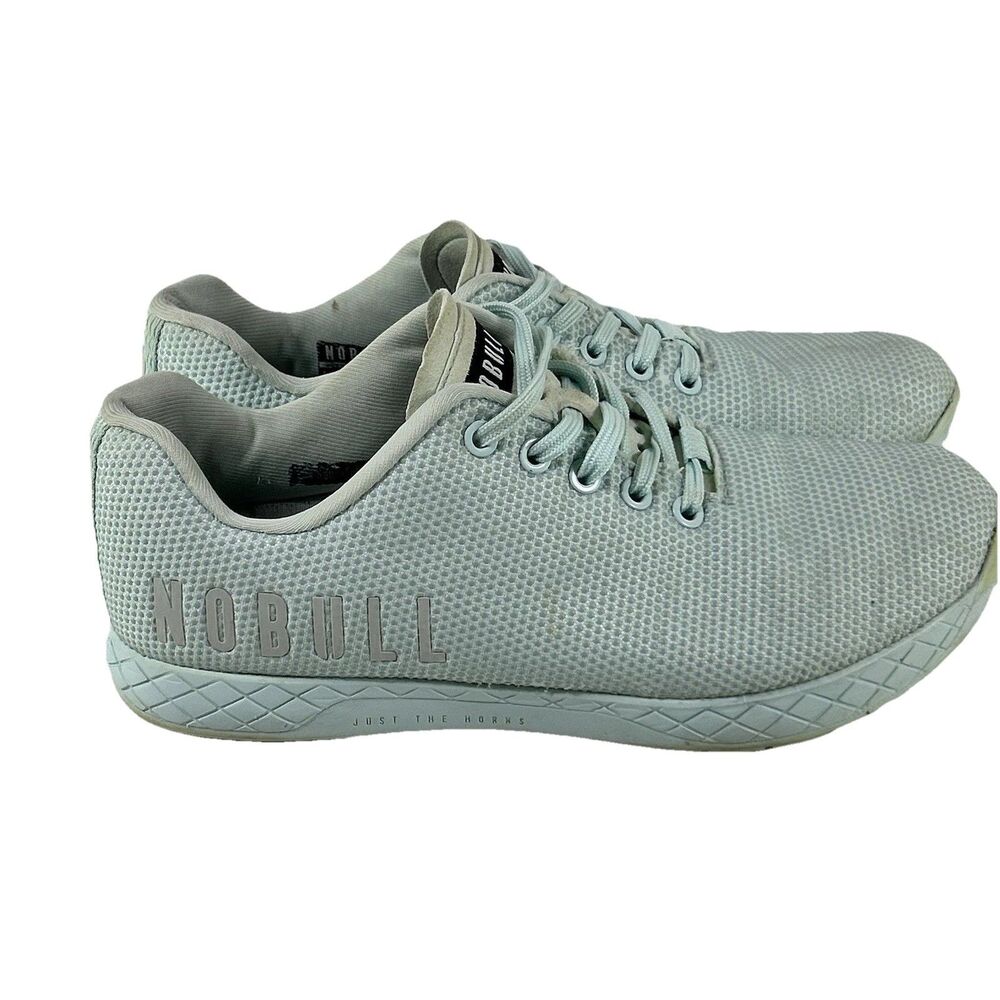Nobull Superfabric Trainer Women's Size 9.5 Workout Gym Shoes Light Blue